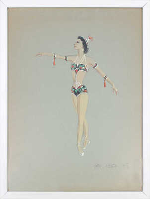 Судакевич Анель Алексеевна. ­Эскиз костюма артистки армянского цирка акробатки Минасян